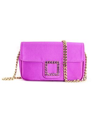 Fuchsia satin Lunette shoulder bag ROBERTO FESTA | LUNETTEFUXIA